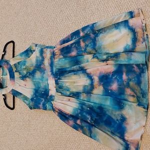 Fervour watercolor dress, medium